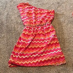 One shoulder cute dress 🎄